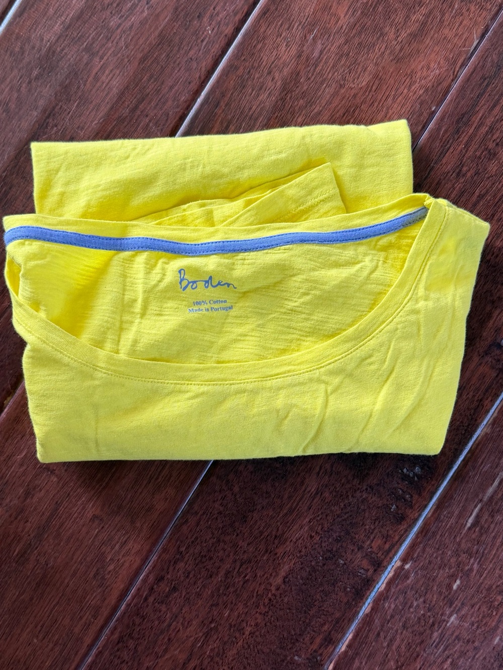 Boden Yellow Short-Sleeve Tee US16